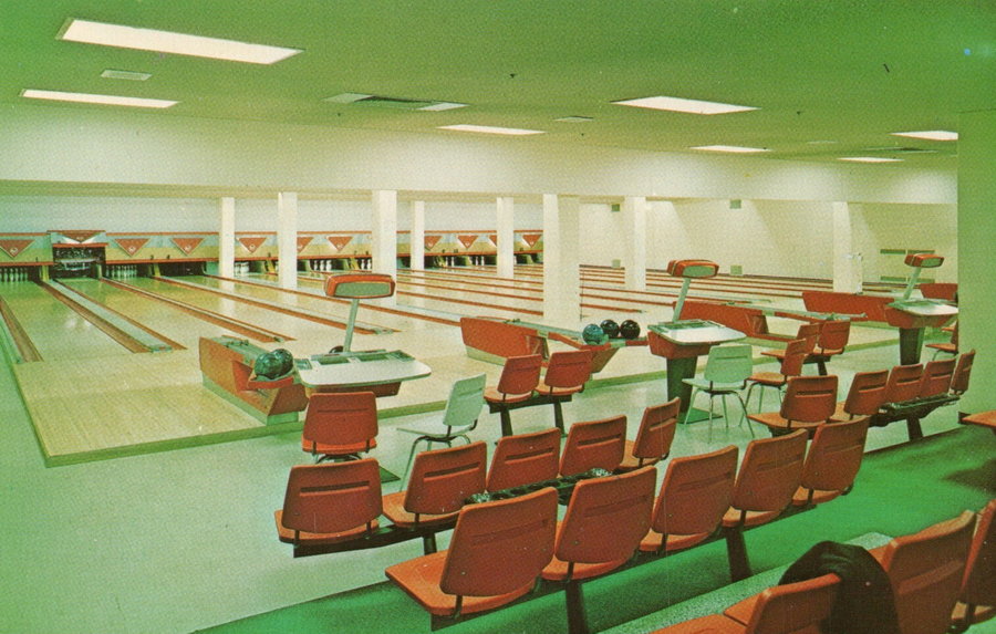 Northern Michigan University Bowling Center - Vintage Postcard